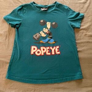 Rare Popeye graphic  t-shirt / girls sz small 10/12